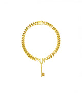 Peace Noir IV Key Choker - GOLD